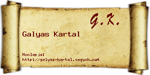 Galyas Kartal névjegykártya